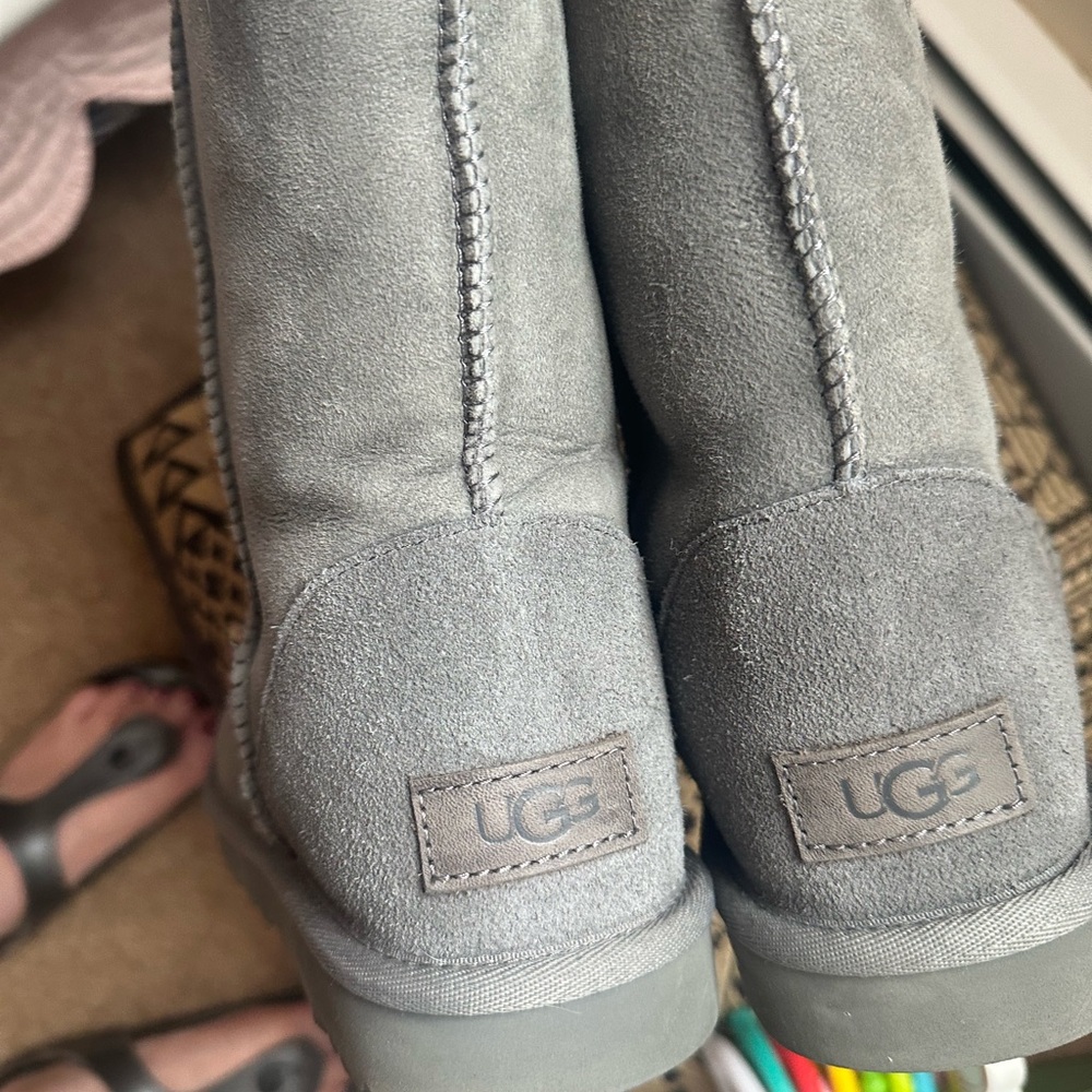UGG Grey Suede Boots